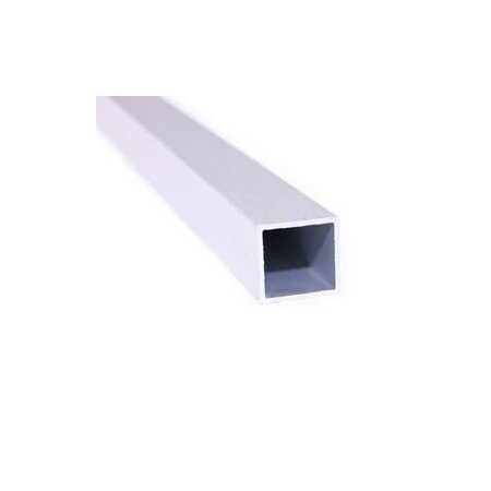 M-D Building Products M-D Square Tubing, 72"L x 1-1/4"W x 1/16"H, Mill Silver 58495